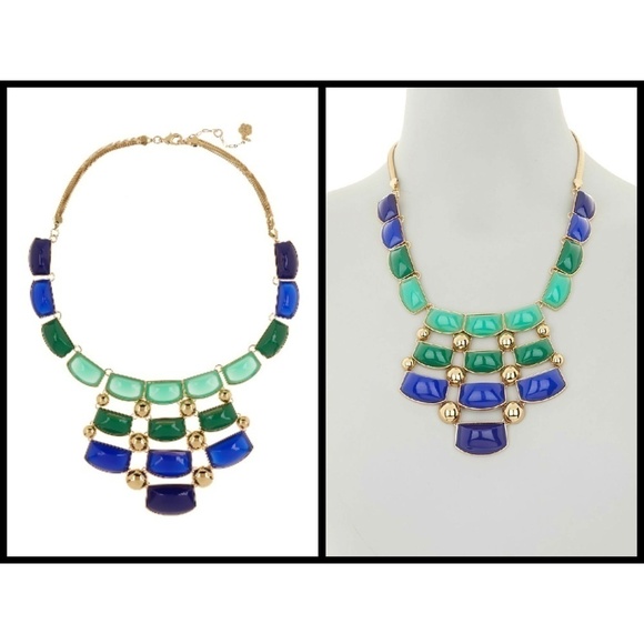 💕TRINA TURK💕 Stone & Sphere Statement Necklace - Picture 1 of 8